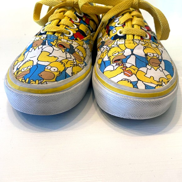 Rare Kid's Youth Matt Groening The Simpsons Vans Sneakers US Size 1.5 Y 1.5Y - Picture 5 of 12
